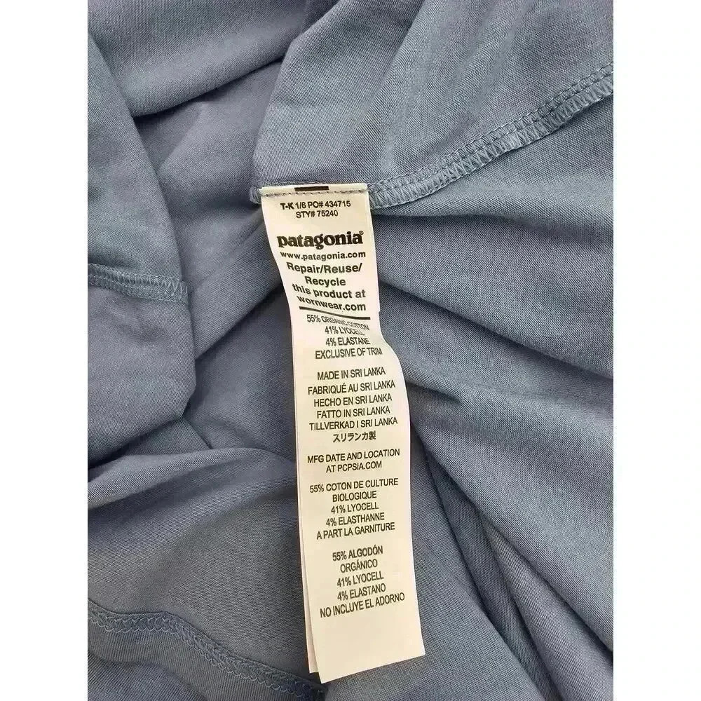 Patagonia Women's XS Light Plume Grey Kamla T-Shirt Dress - Picture 8 of 9